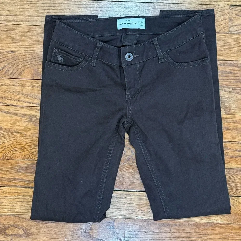 Abercrombie kids Brown Skinny Jeans Slim Fit Jeans Girls size 14 Slim NWOT